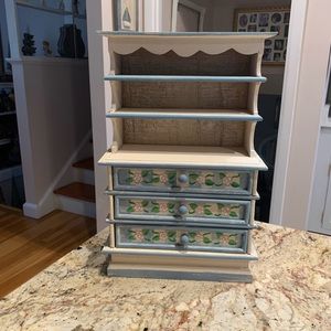 Vintage Dollhouse Painted Hutch